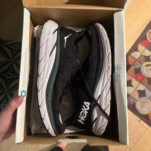 HOKA | WOMEN'S CLIFTON 8 SNEAKERS / RUNNING SHOES | BLACK | US 9.5B / UK 8